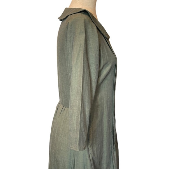 Rebe by Debra Weiss Green Pintuck Pleated Dress - Picture 4 of 7